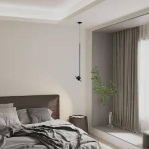 charlie m 200 czarna lampa wiszaca talerz wizka lamperiaconcept