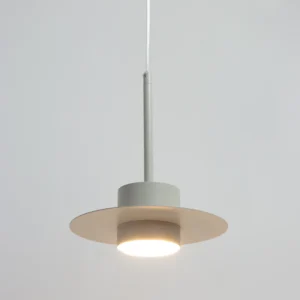 charlie s szaro bezowa lampa wiszaca talerz on lamperiaconcept