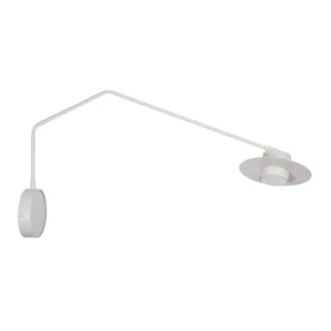 SIGMA LIGHTING – CHARLIE SZARO BEŻOWY KINKIET Z RAMIENIEM DO CZYTANIA