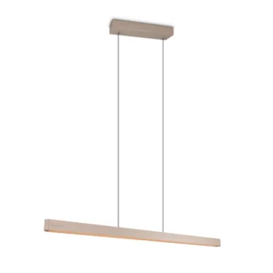 Beżowa lampa opuszczana nad stół z kolekcji Dondegal wielozadaniowe oświetlenie każdego nowoczesnego wnętrzna