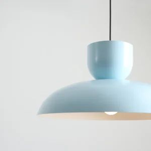 ella baby blue nowoczesna lampa z metalowym kloszem detale lamperiaconcept