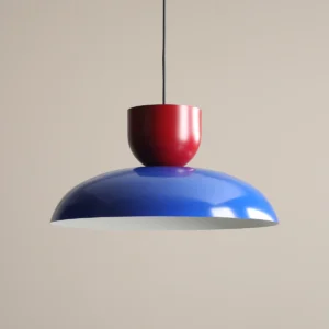 ella cobalt red wine nowoczesna lampa z metalowym kloszem detale 1 lamperiaconcept