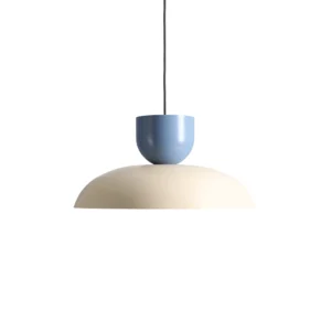 ARTERA – ELLA CREAM DUSTY BLUE NOWOCZESNA LAMPA Z METALOWYM KLOSZEM
