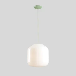 flask xl green lampa z mlecznym kloszem lamperiaconcept