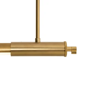 flusore zlota lampa wiszaca podluzna nad stol detale lamperiaconcept