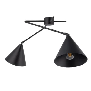 galaxy 2 czarna lampa sufitowa stozek ruchoma 1 lamperiaconcept