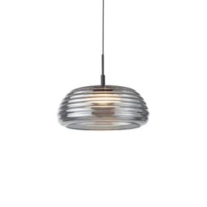 ITALUX – LOCULI SMOKY RYFLOWANA LAMPA SZKLANA