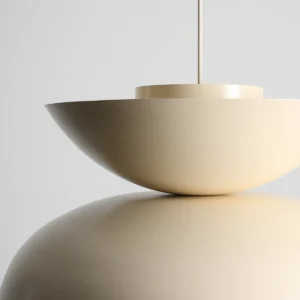 millo cream red nowoczesna lampa z metalowym kloszem detale lamperiaconcept