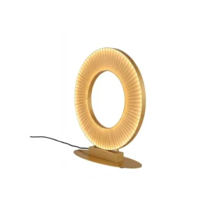 ANTIGO – NEXO PLISOWANA LAMPA STOŁOWA OKRĄGŁA