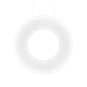 ANTIGO – NEXO Z2 OKRĄGŁA LAMPA WISZĄCA PLISOWANA Z TASIEMEK