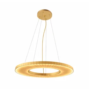 ANTIGO – NEXO Z3 OKRĄGŁA LAMPA WISZĄCA PLISOWANA Z TASIEMEK