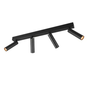 TRIO LIGHTING – AMBALA IV CZARNE REFLEKTORKI NA LISTWIE