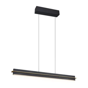 TRIO LIGHTING – EMERSON CZARNA LAMPA OPUSZCZANA NAD STÓŁ