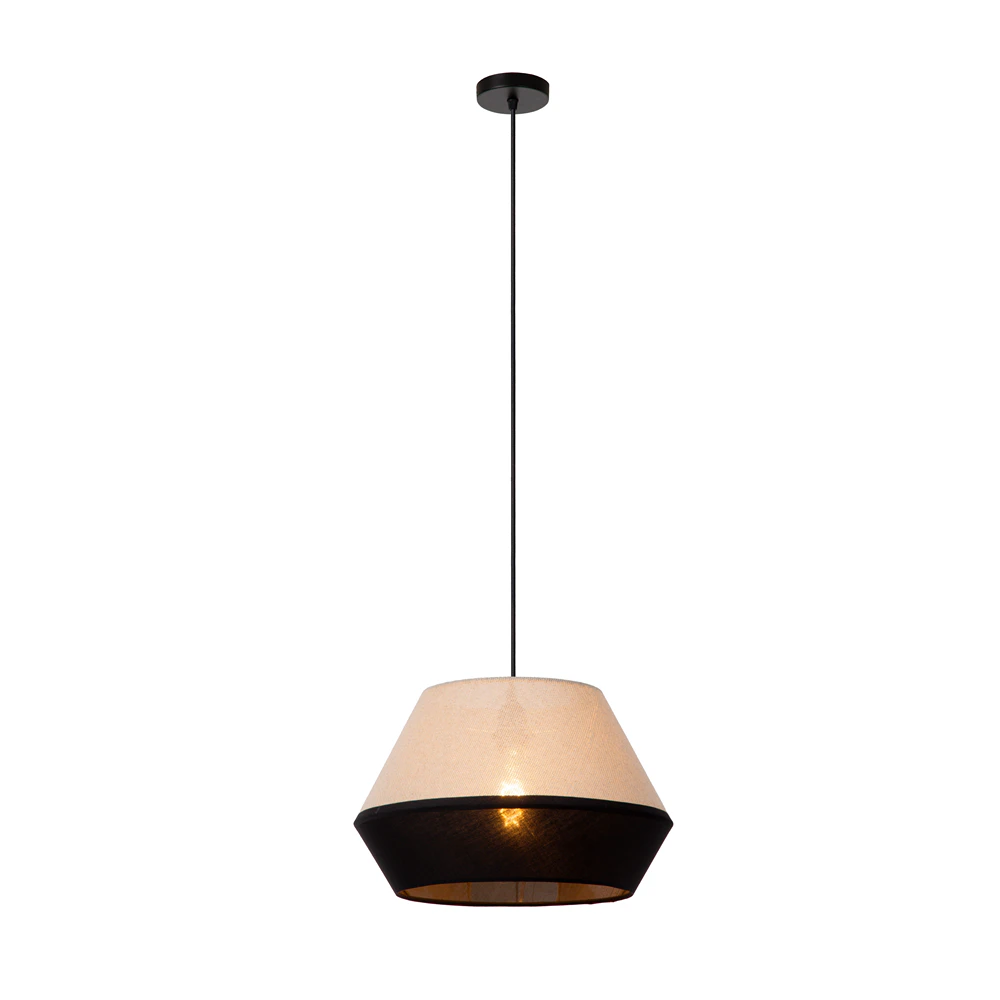 kala-czarno-bezowa-lampa-wiszaca-z-duzym-abazurem-lamperiaconcept kala czarno bezowa lampa wiszaca z duzym abazurem lamperiaconcept