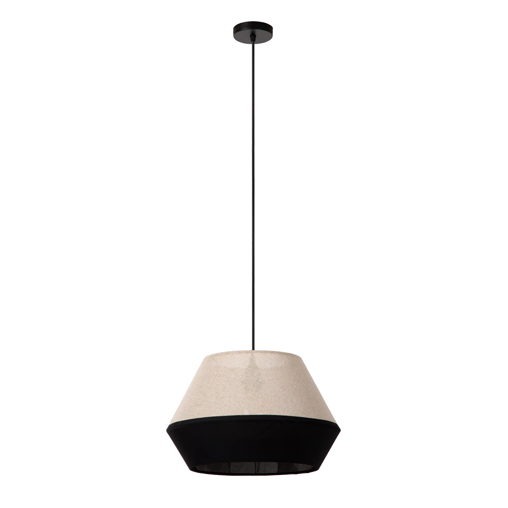kala-czarno-bezowa-lampa-wiszaca-z-duzym-abazurem-off-lamperiaconcept kala czarno bezowa lampa wiszaca z duzym abazurem off lamperiaconcept
