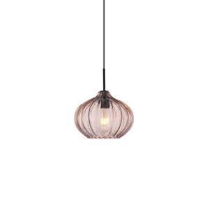 ITALUX – PANSOL I CF LAMPA RYFLOWANE SZKŁO WISZĄCA