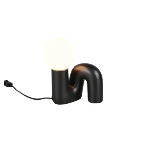 TRIO RL – QUINN BLACK DESIGNERSKA LAMPKA STOŁOWA NOWOCZESNA