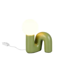 TRIO RL – QUINN GREEN DESIGNERSKA LAMPKA STOŁOWA NOWOCZESNA