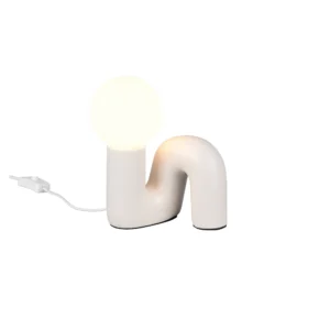 TRIO RL – QUINN WARM GREY DESIGNERSKA LAMPKA STOŁOWA NOWOCZESNA