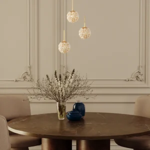 rita zlota lampa krysztalowa wiszaca wizka lamperiaconcept