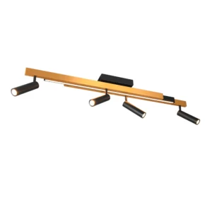 TRIO LIGHTING – ZENO 130 GOLD BLACK ROZSUWANA LAMPA SUFITOWA LINIOWA LED
