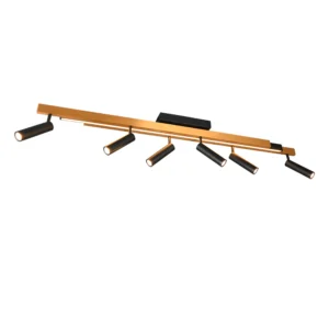 TRIO LIGHTING – ZENO 180 GOLD BLACK ROZSUWANA LAMPA SUFITOWA LINIOWA LED