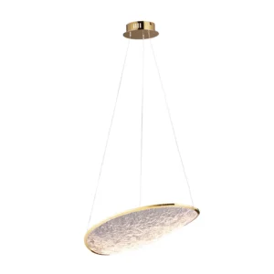 MAXLIGHT – EMPIRE 17W NOWOCZESNA ZŁOTA LAMPA WISZĄCA