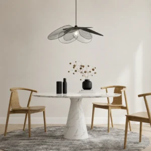 fleure czarna lampa wiszaca w ksztalcie kwiatu wizka lamperiaconcept