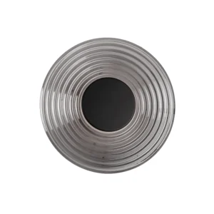 MAXLIGHT – LEONARDO SMOKY GLASS RYFLOWANY KINKIET LED OKRĄGŁY