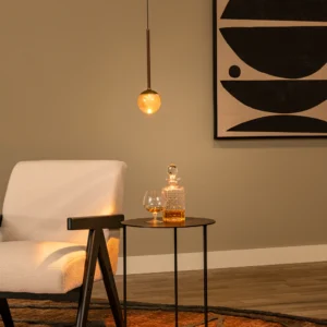 calina 1 brazowa lampa wiszaca bursztynowa aranzacja lamperiaconcept
