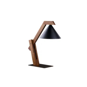 SIGMA LIGHTING – DECO DREWNIANA LAMPKA BIURKOWA STOŻEK