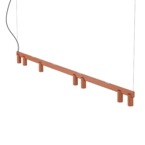 fourty line led 7 terakota podluzna lampa listwa wiszaca 0 lamperiaconcept